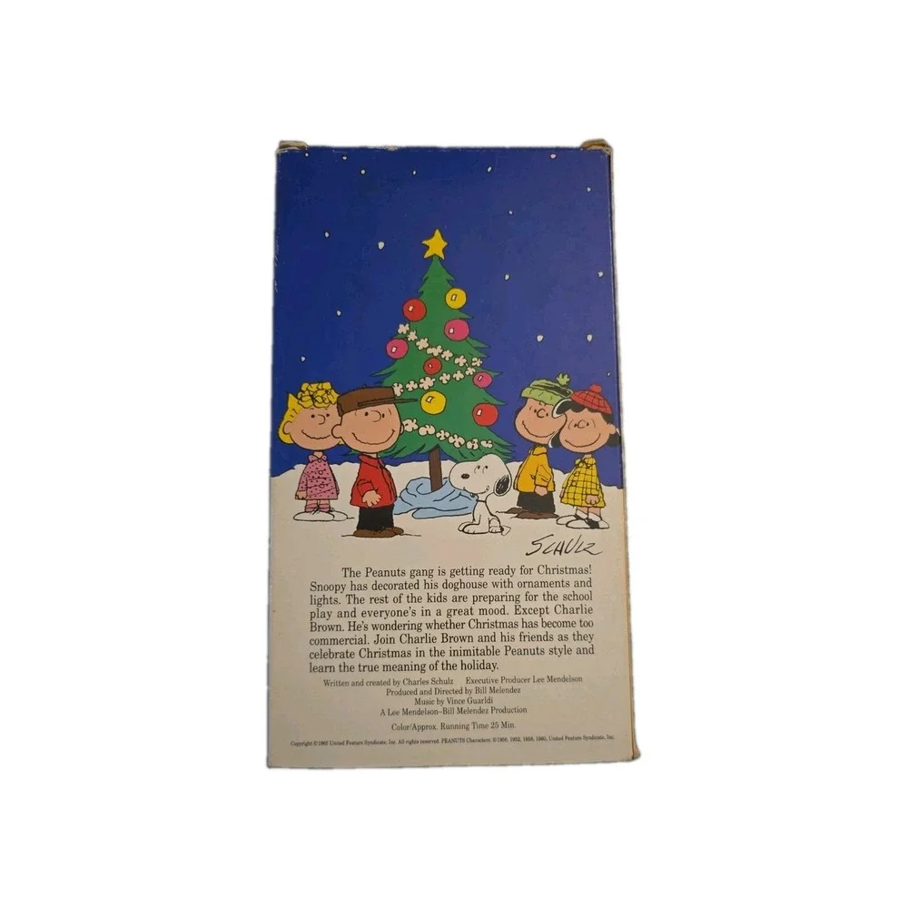 Vintage 1991 A Charlie Brown Christmas VHS Shell Release